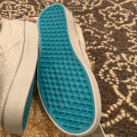 NIB VANS x TAKASHIPOM Classic Slip On LX (Flower) Silver Line Sneaker - Picture 7 of 12